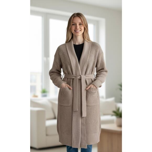 Jason Wu Chenille Knit Duster Cardigan Sweater in Lavendar Size Small - Picture 1 of 11